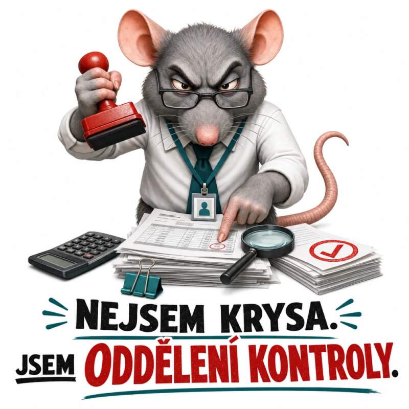 Levně Nejsem krysa - jsem oddělení kontroly (NAŽEHLOVAČKA)