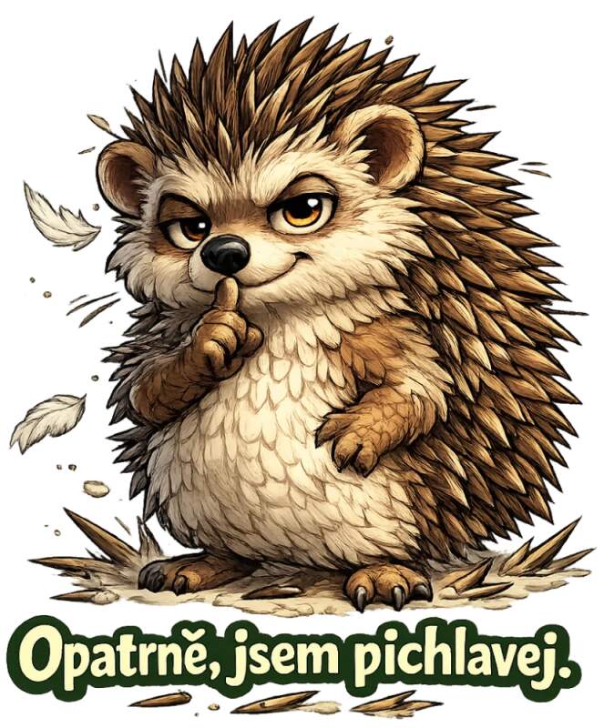 Levně Ježek - opatrně, jsem pichlavej. (NAŽEHLOVAČKA)