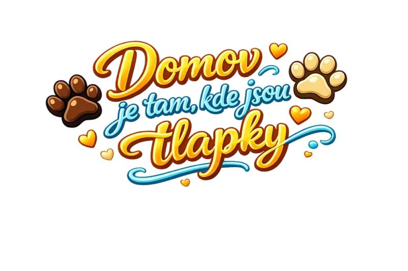 Levně Domov je tam, kde jsou tlapky. (NAŽEHLOVAČKA)