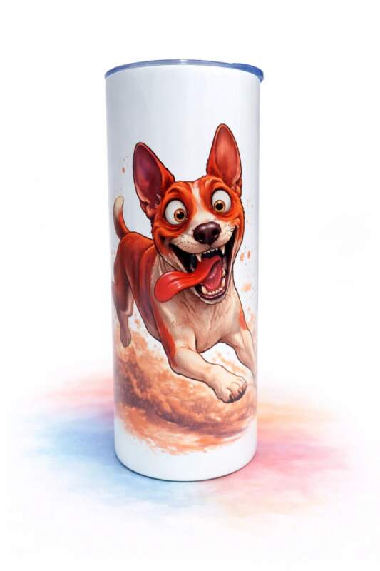 Levně Termohrnek Basenji (termoska s nerezovým brčkem)