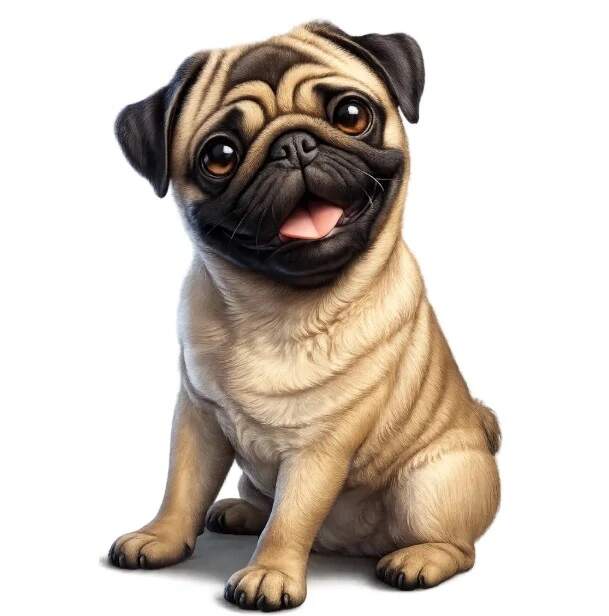 Levně Mopsík štěně (NAŽEHLOVAČKA)