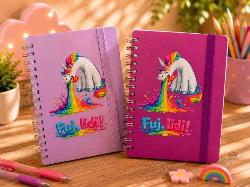 Levně Poznámkový blok A6 - Unicorn - fuj lidi! (80 listů | Různé varianty)