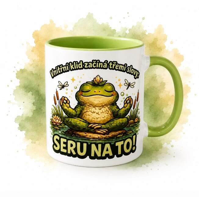 Levně Žába - vnitřní klid začíná třemi slovy (Oboustranný potisk)