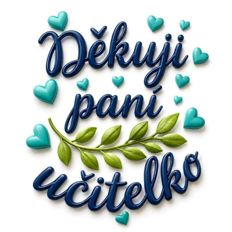 Levně Děkuji, paní učitelko (NAŽEHLOVAČKA)