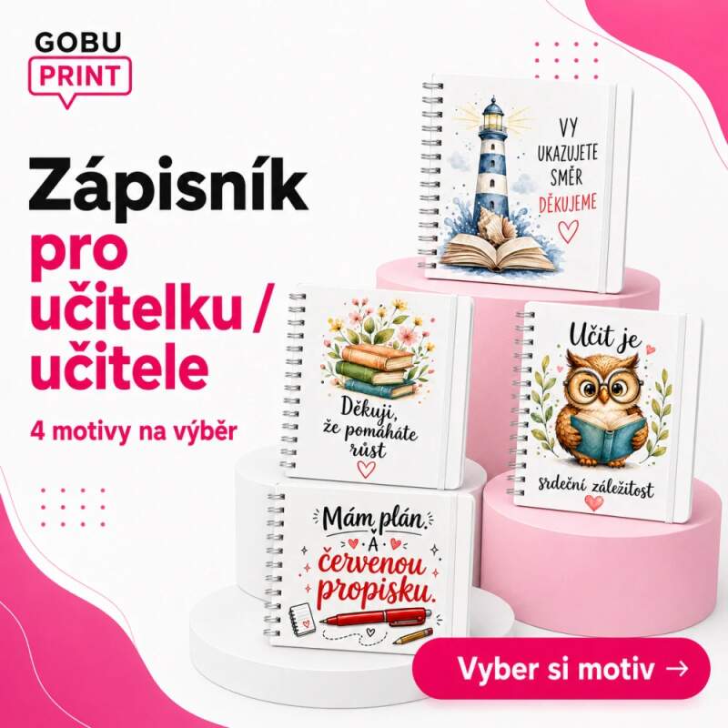 Levně Zápisník pro učitelku / učitele A6 (4 motivy na výběr) (80 listů | Různé varianty)