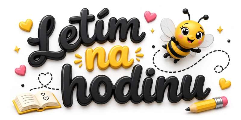 Levně Včelka - letím na hodinu (nažehlovačka pro učitele)
