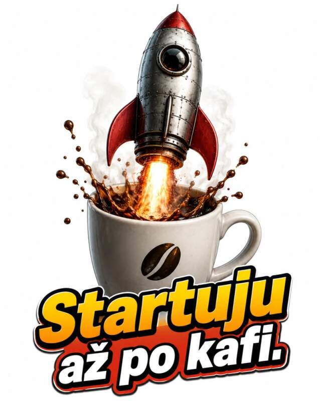 Levně Raketa - Startuju až po kávě (NAŽEHLOVAČKA)