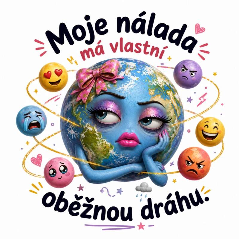 Levně Moje nálada má vlastní oběžnou dráhu (NAŽEHLOVAČKA)