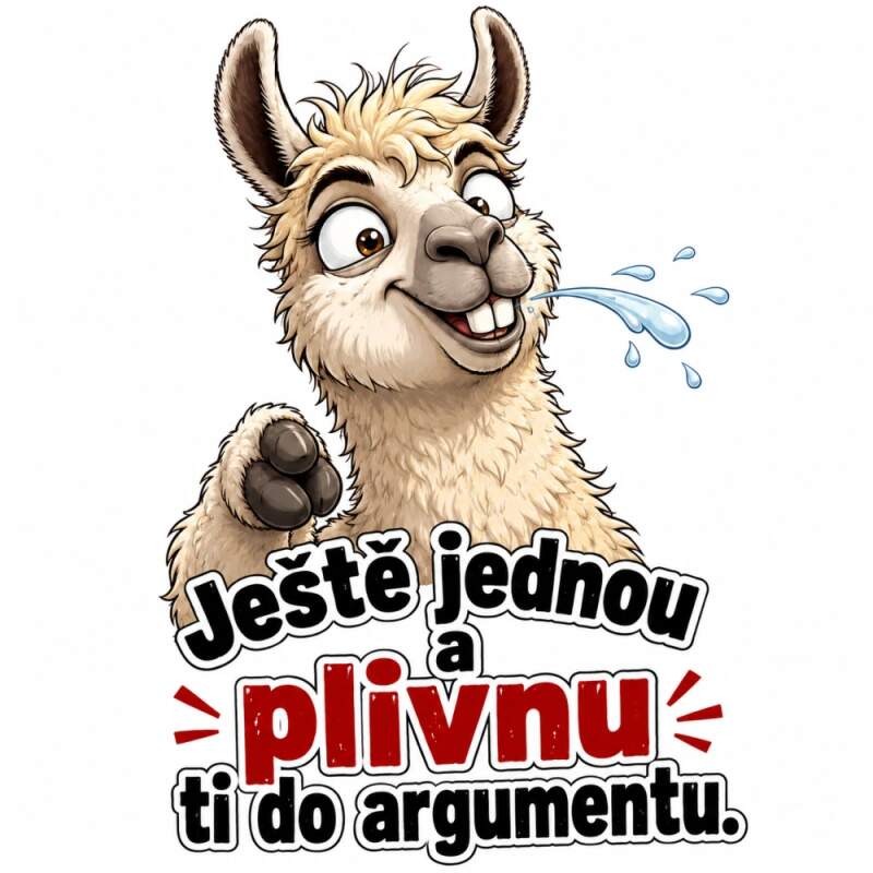 Levně Lama - ještě jednou a plivnu ti do argumentů (NAŽEHLOVAČKA)