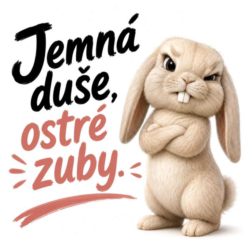 Levně Králík - jemná duše, ostré zuby (NAŽEHLOVAČKA)