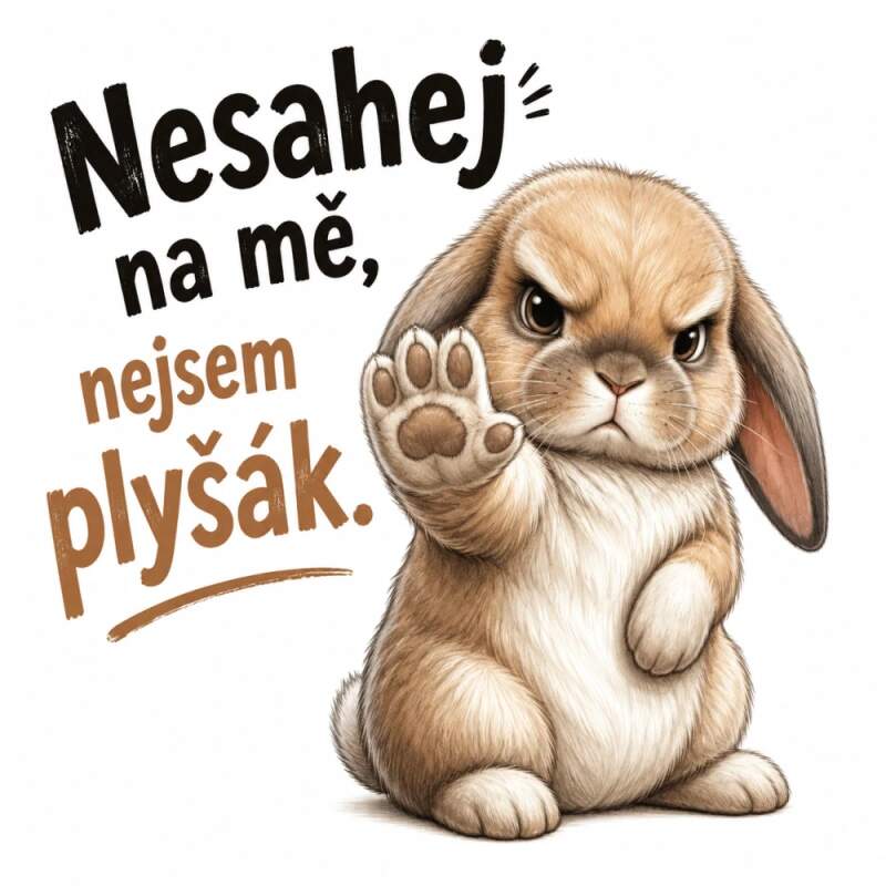 Levně Králík - nešahej na mě (NAŽEHLOVAČKA)