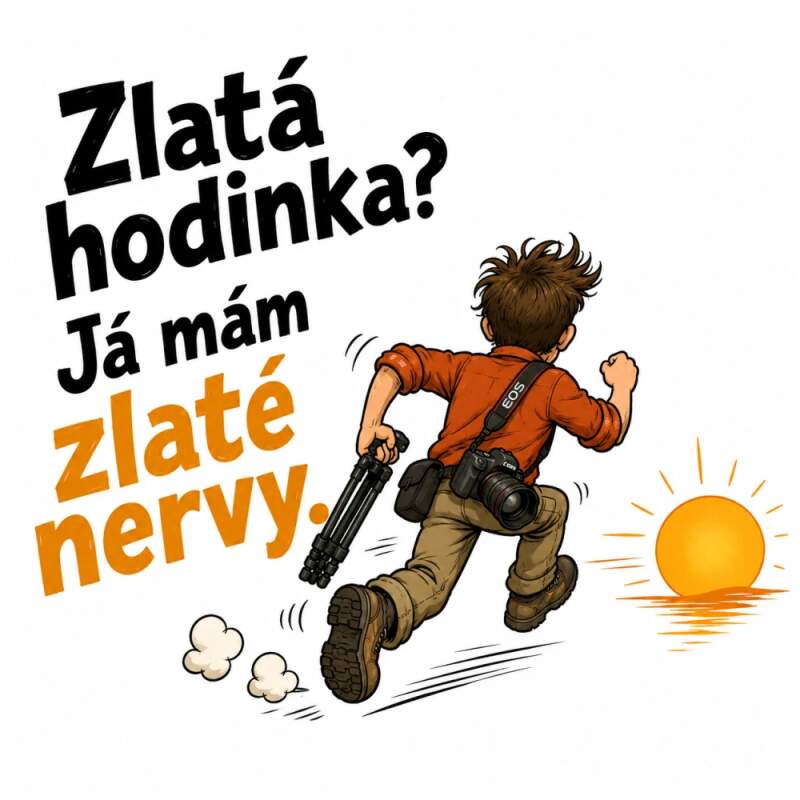 Levně Zlatá hodinka? já mám zlaté nervy! (NAŽEHLOVAČKA)