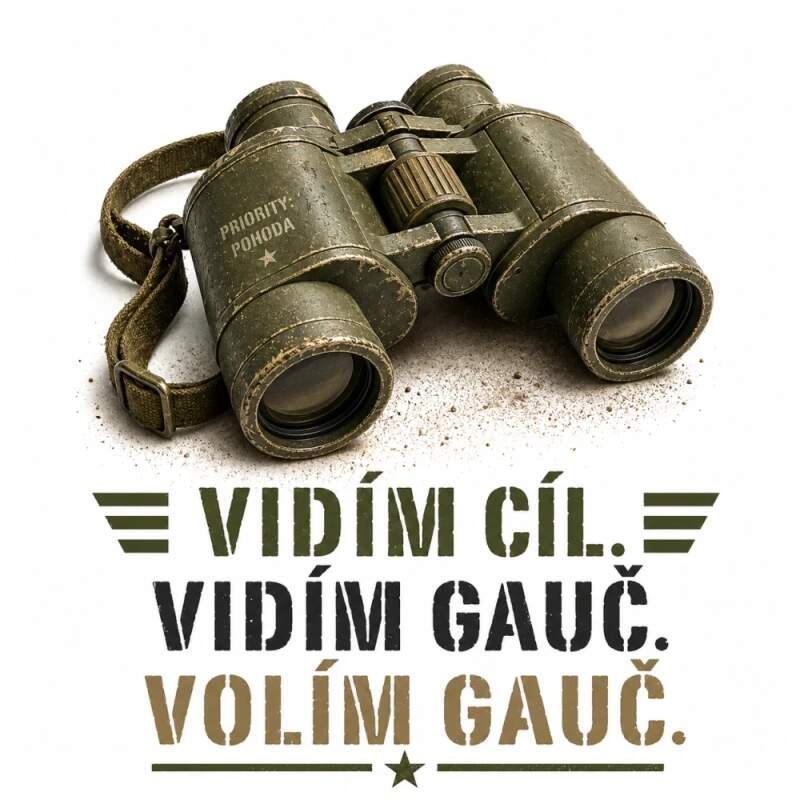 Levně Dalekohled a gauč (Nažehlovačka hlášky)