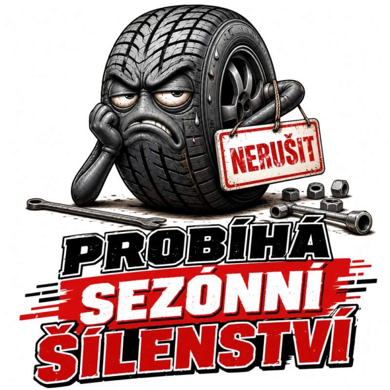 Levně Pneuservis - sezonní šílenství (NAŽEHLOVAČKA)