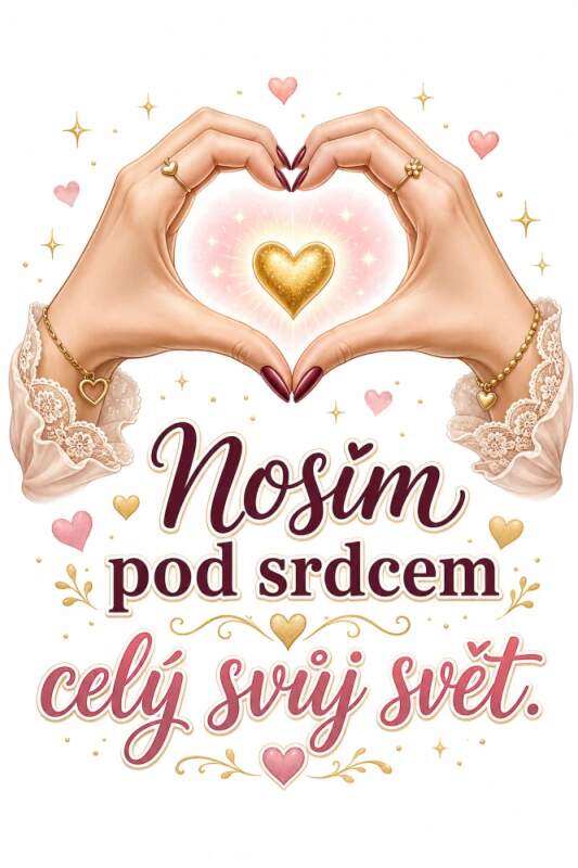 Levně Nosím pod srdcem celý svůj svět (NAŽEHLOVAČKA)