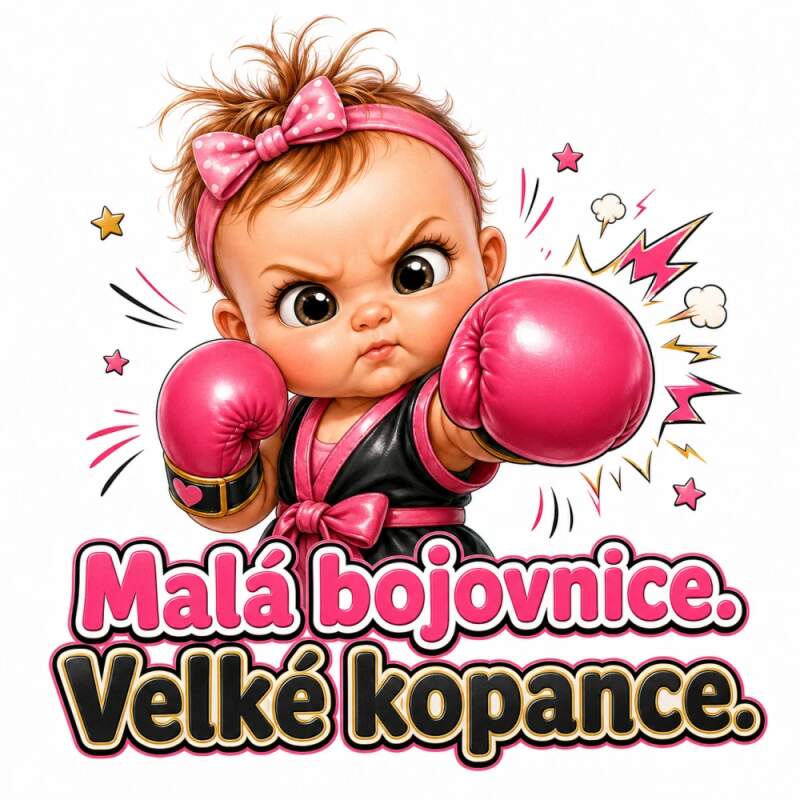 Levně Malá bojovnice - velké kopance (NAŽEHLOVAČKA)