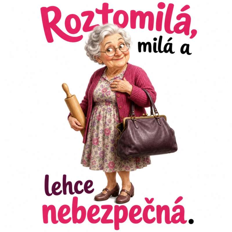 Levně Roztomilá babička s válečkem (NAŽEHLOVAČKA)