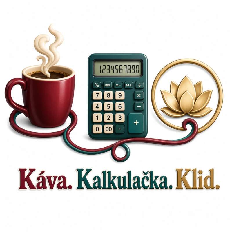 Levně Káva, kalkulačka, klid (NAŽEHLOVAČKA)