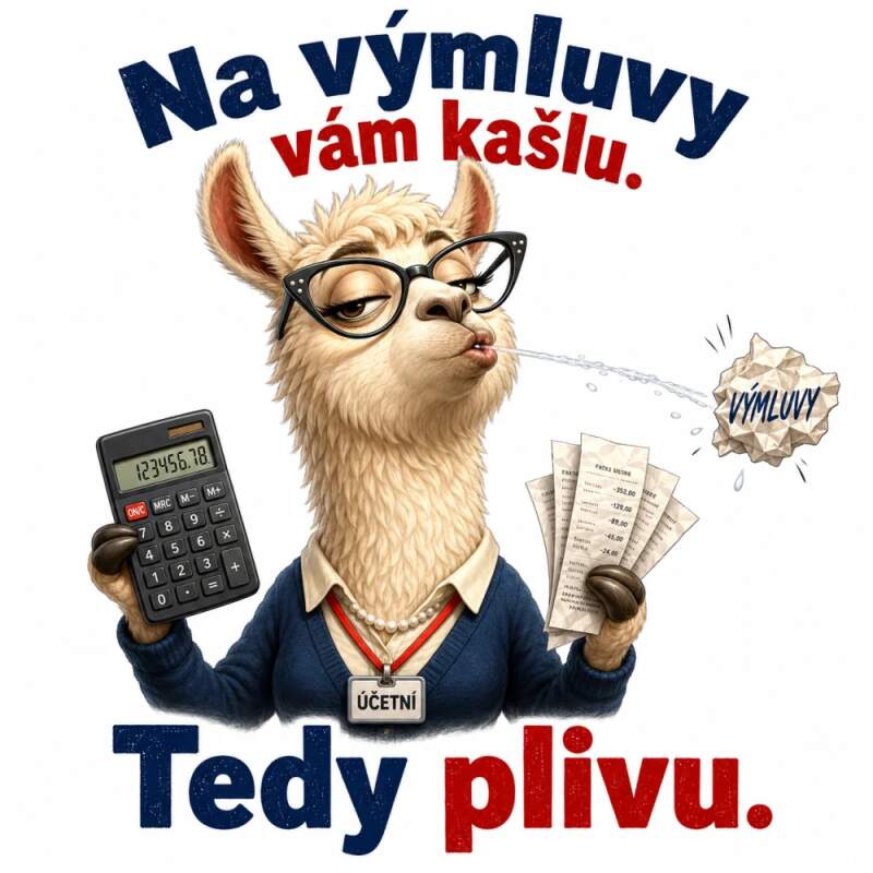 Levně Lama - na výmluvy vám kašlu, tedy plivu (NAŽEHLOVAČKA)