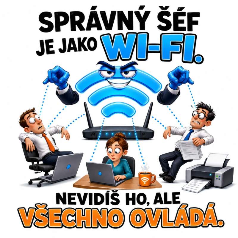 Levně Neviditelný šéf jako Wi‑Fi (NAŽEHLOVAČKA)