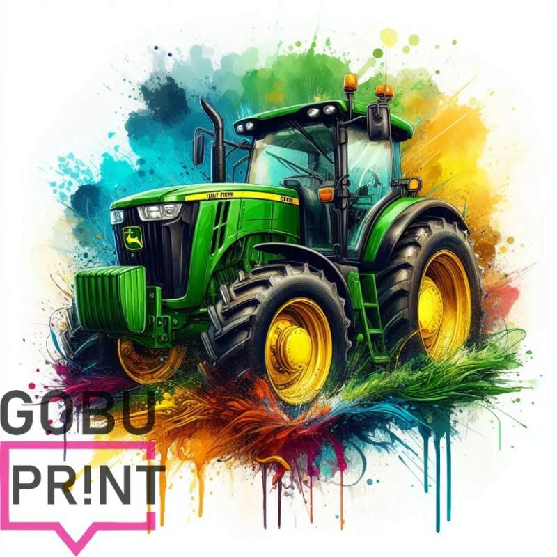 Levně John Deere - traktor (NAŽEHLOVAČKA)