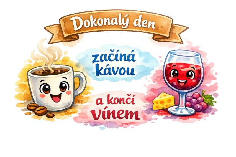 Levně KÁVA A VÍNO (NAŽEHLOVAČKA)