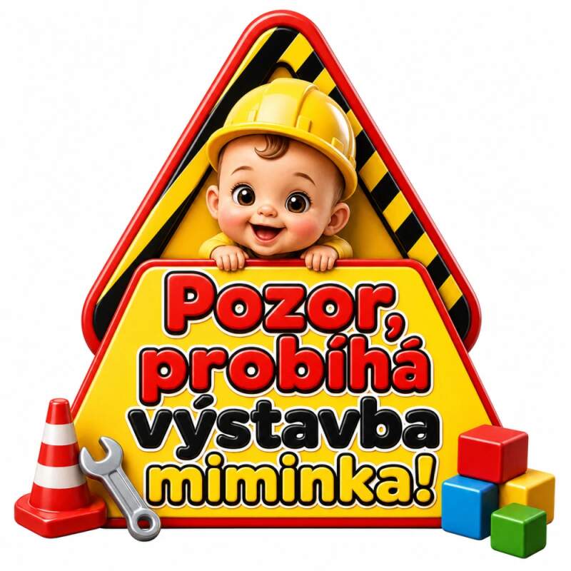 Levně Pozor výstavba miminka (NAŽEHLOVAČKA)