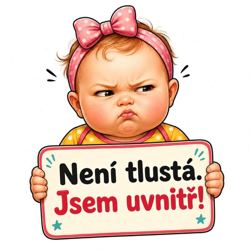 Levně Není tlustá - jsem uvnitř (NAŽEHLOVAČKA)