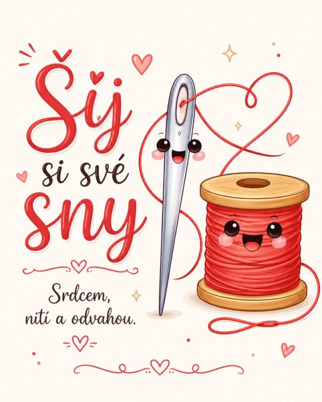 Levně Švadlena - šij si své sny (NAŽEHLOVAČKA)