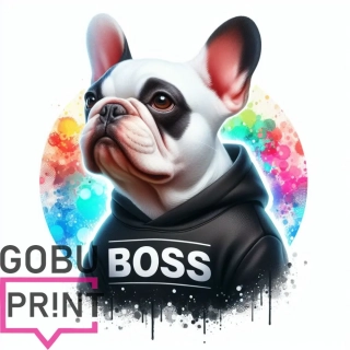 Francouzský buldoček černobílý boss