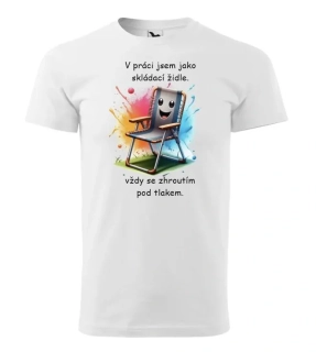 V práci jsem jako skládací židle