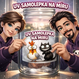 1.Samolepka UV DTF s vlastním motivem