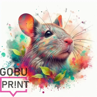Osmák Degu kreslený