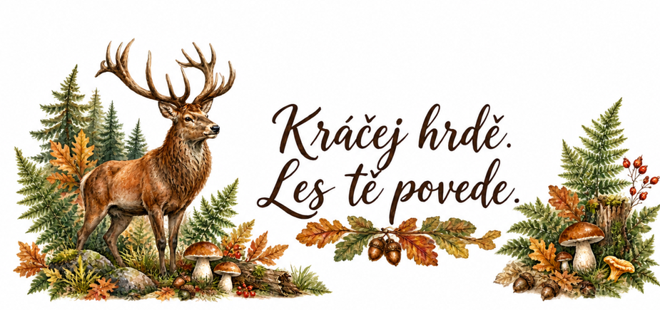 Jelen – „Kráčej hrdě. Les tě povede.“