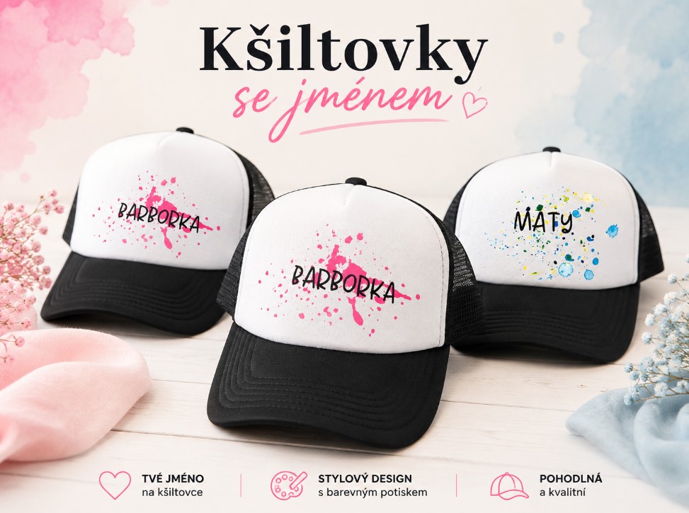 kšiltovky se jménem