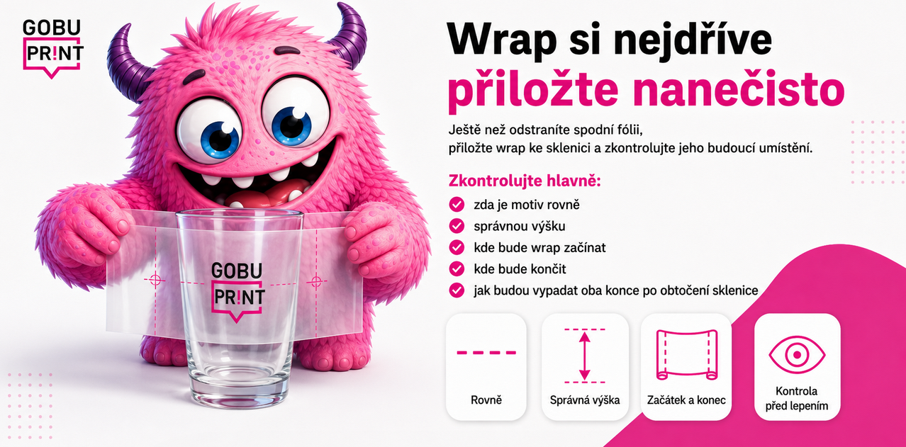 kontrola umístění wrapu