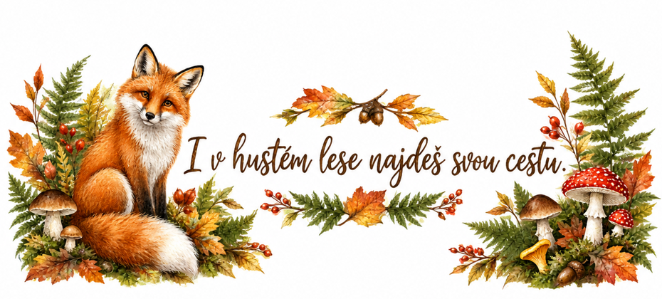 Liška – „I v hustém lese najdeš svou cestu.“