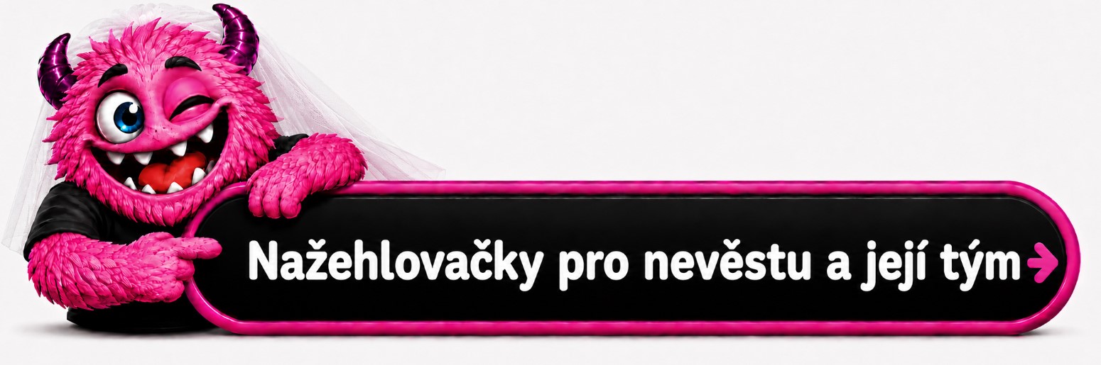 nažehlovačky pro nevěstu a její tým