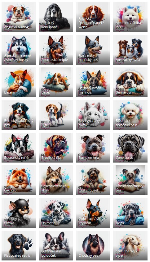 plemena psů od A do Z