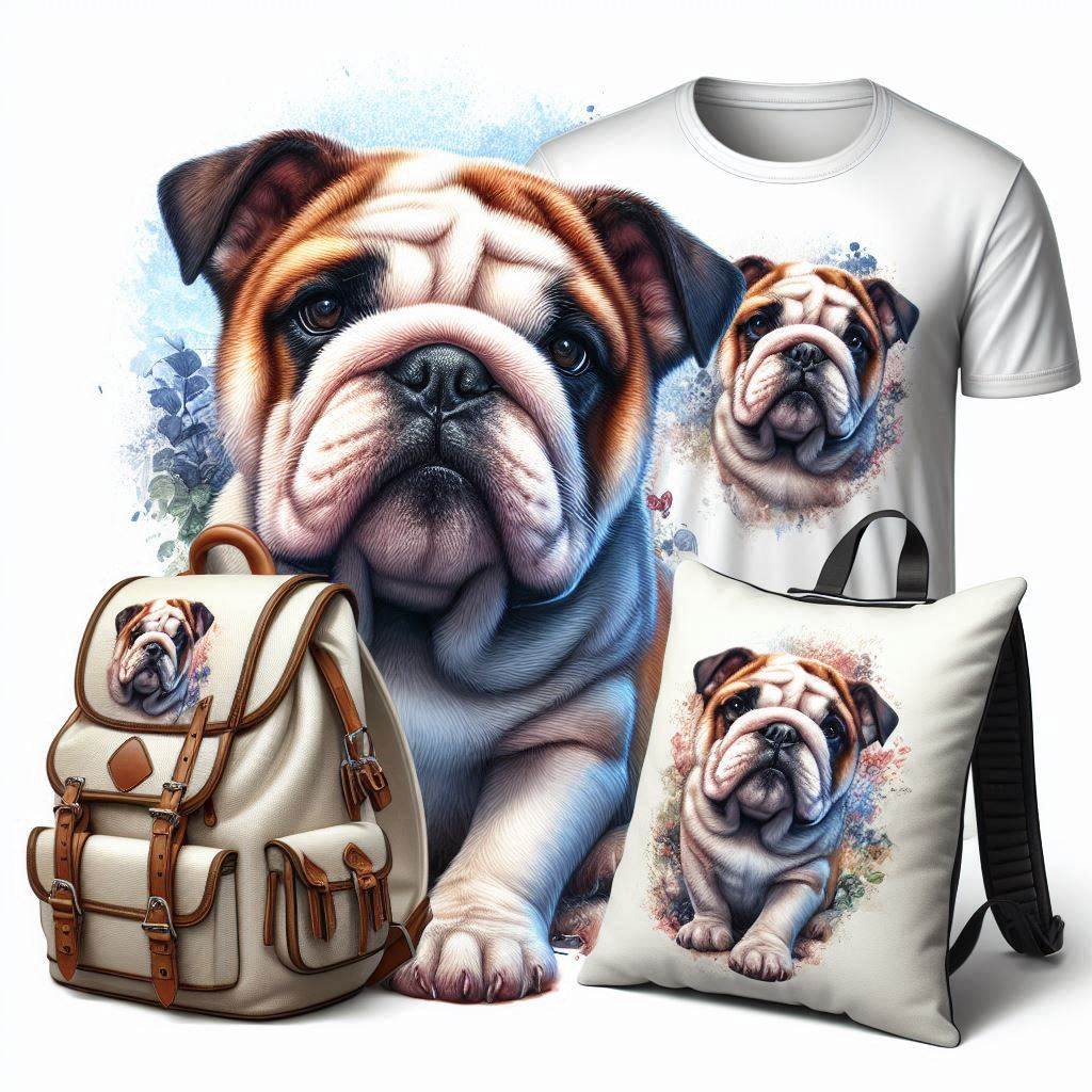 Anglický buldog nažehlovačka