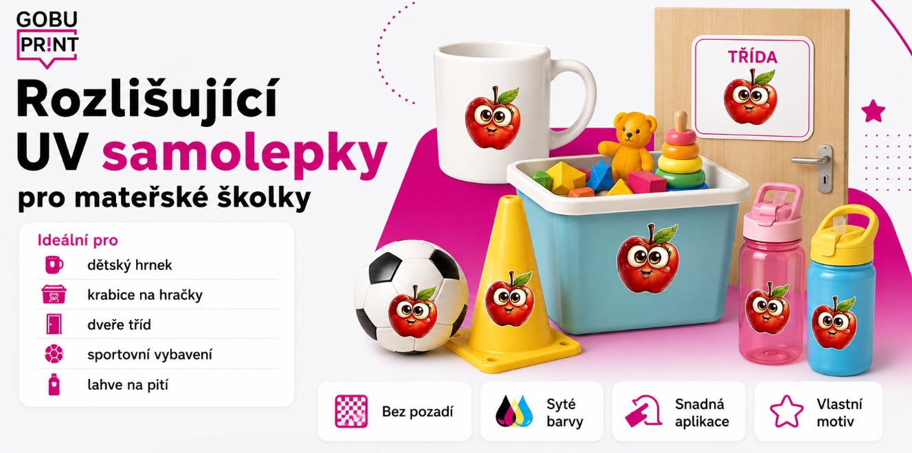 Rozlišující samolepky pro mateřské školky