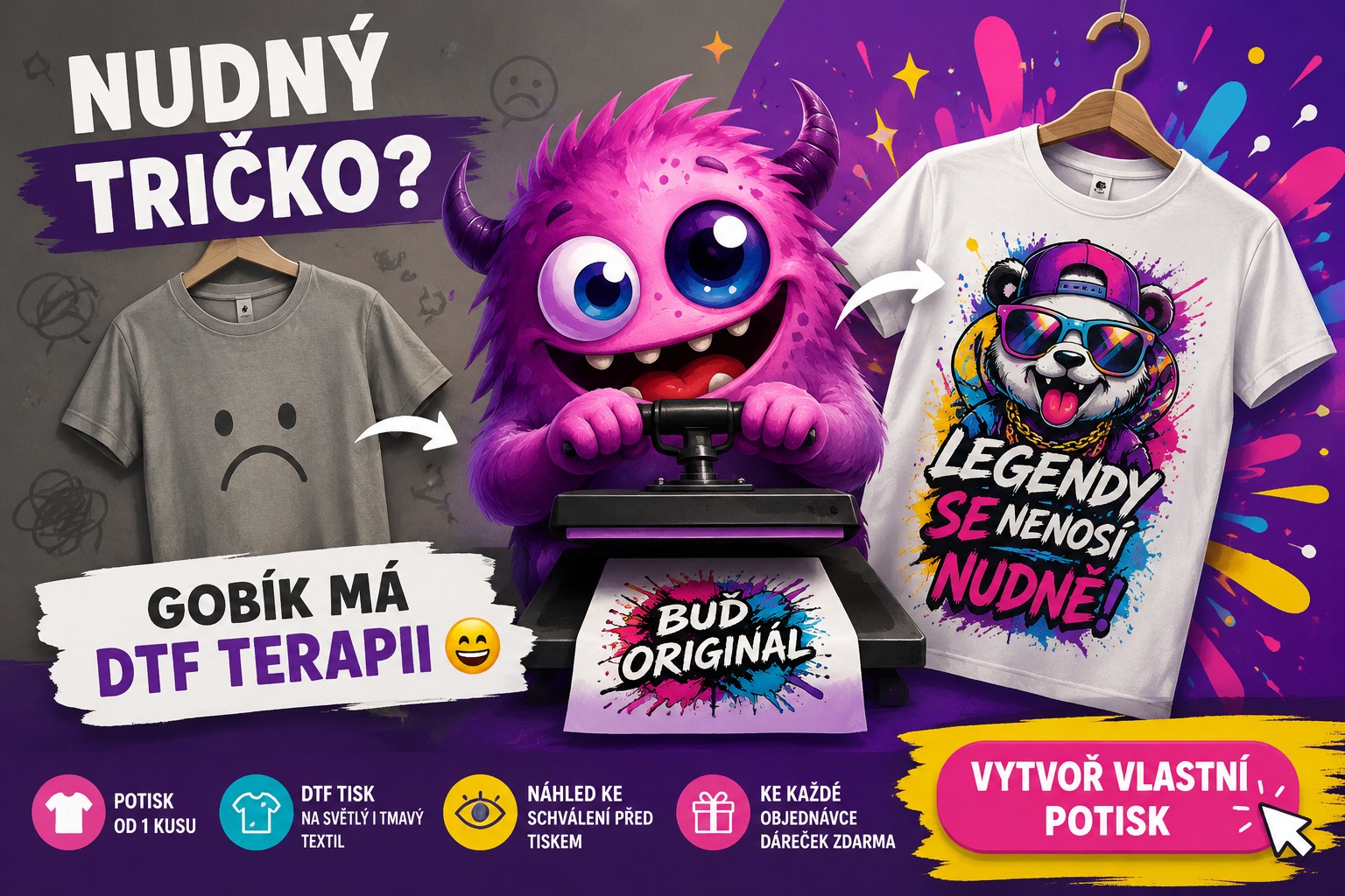 už žádný nudný triko