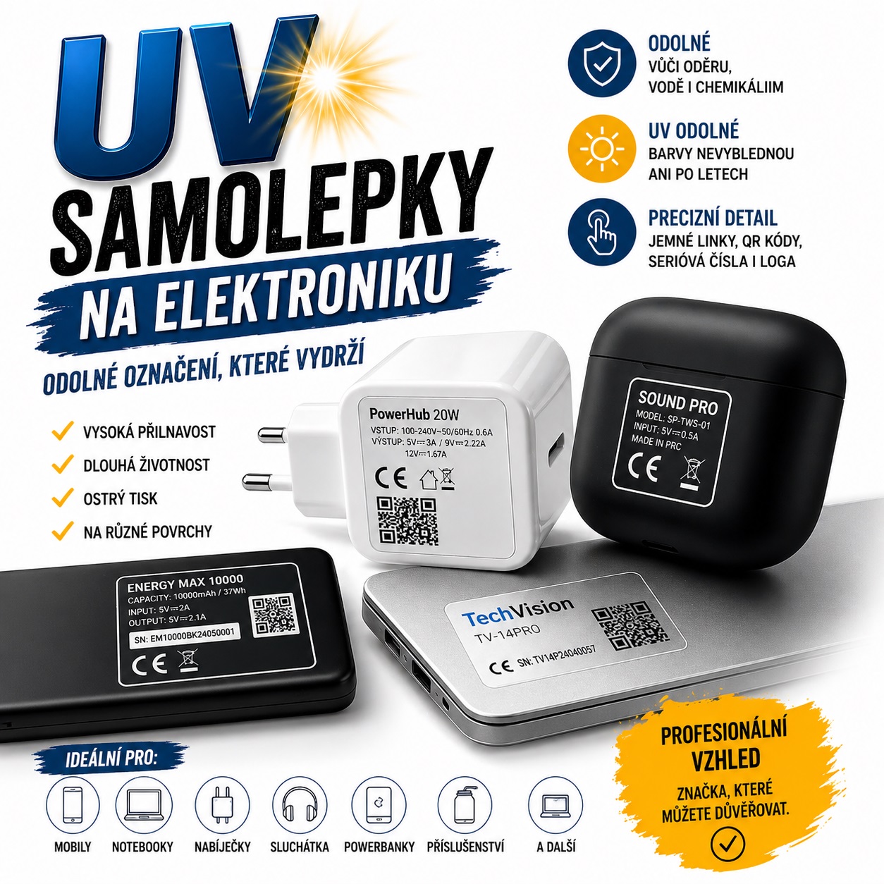 uv samolepky na elektro