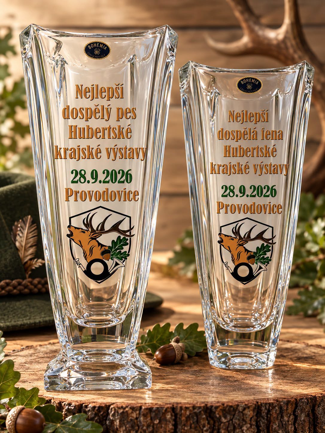 vázy s uv samolepkou jako ceny