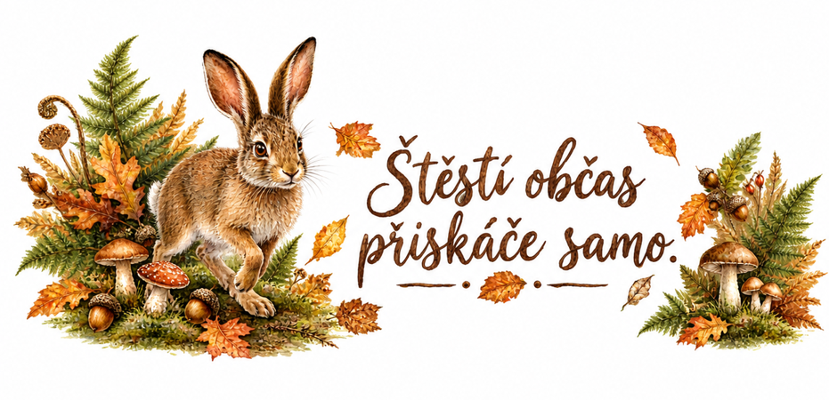 Zajíček – „Štěstí občas přiskáče samo.“